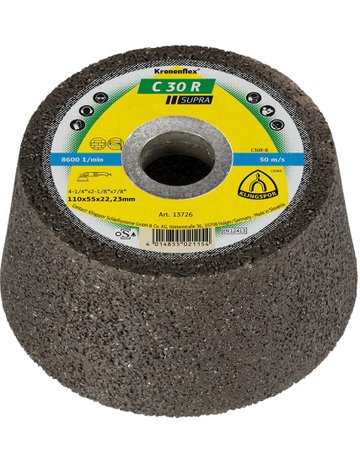 Schleiftopf C30R Supra 110x55mm Klingspor