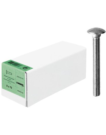 Flachrundschraube DIN 603 M 8x 80 A2 - E-NORMpro