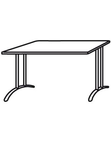 Schreibtisch Nussbaum 1200x800 mm