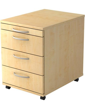 Rollcontainer Nussbaum 3 Schübe
