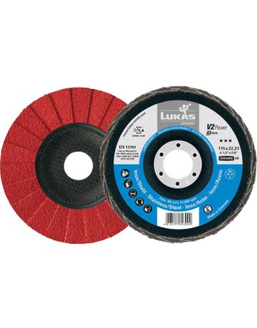 Fächerschleifscheibe V2 PowHD125mm CER K60 Lukas