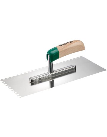 Glättekelle gezahnt rfr. 280x130mm 6x 6mm FORTIS