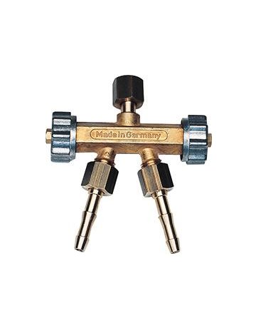 Doppelabzweigventil Brenngas G3/8L