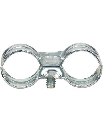 Doppelschlauchklemme Stahlkl. 16x16 mm