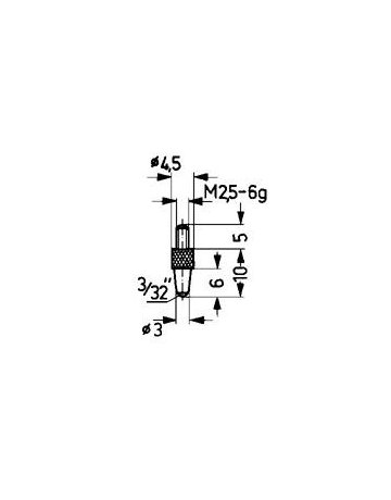 Messeinsatz Stahl Typ 21/ 3,0mm KÄFER
