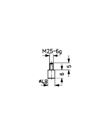 Messeinsatz Stahl Typ 10/ 4.8mm KÄFER