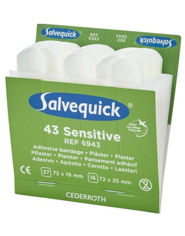 Salvequick Nachfüllpackung 6x43Pfl.Sensitive