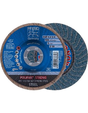 Fächerschleifscheibe Z 50SGP STRONG 125mm K50 Pferd