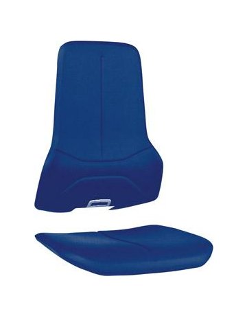 Polsterelement Stoff blau für Arbeitsstuhl Neon