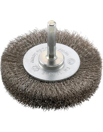 Rundbürste rostfrei 6mm 70mm gewellt FORUM