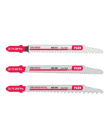 Stichsägeblatt JS 75 Pro Set VE 3 - Flex