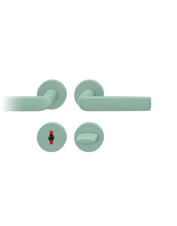 Drückergarnitur 12 1267 Rosette rd,WC/SS,8(8),LC 32041,TS39-58 - FSB