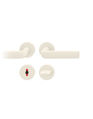 Drückergarnitur 12 1267 Rosette rd,WC/SS,8(8),LC 4320B,TS39-58 - FSB