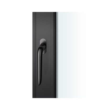 Fenstergriff 34 1292 Stand.,ov.,fb.,7/14-28,sw,m.Schließzwang - FSB