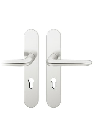 Drückergarnitur 72 1292 LS oval ,PZ72/8,DL,F1,TS39-48 - FSB