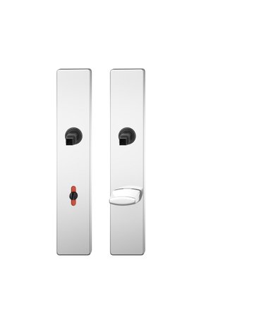 Langschildpaar ASL® 12 1410 eckig,WC/SS 78,ER poliert - FSB