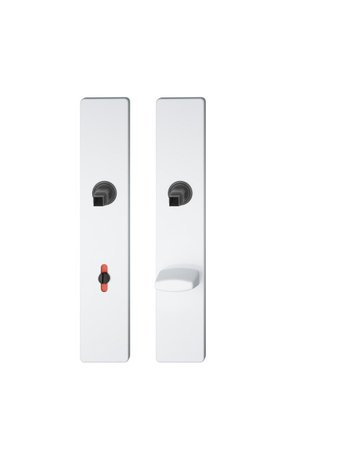 Langschildpaar ASL® 12 1410 eckig,WC/SS 78,weiß - FSB