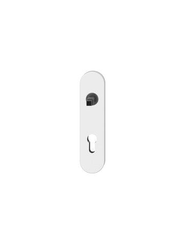 Kurzschild ASL® 12 1451 oval,PZ 72,weiß - FSB