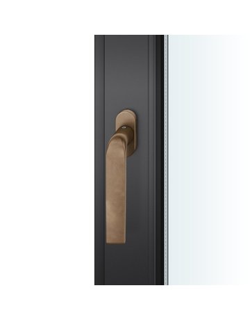 Fenstergriff 34 1267 Stand.,schm.ov.,7/24-38,d-bronze - FSB
