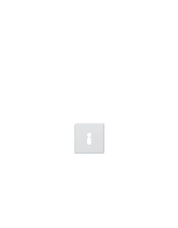 Schlüsselrosettenpaar ASL® 12 1704 eckig,BB, 7mm,TS 39-58,ER - FSB