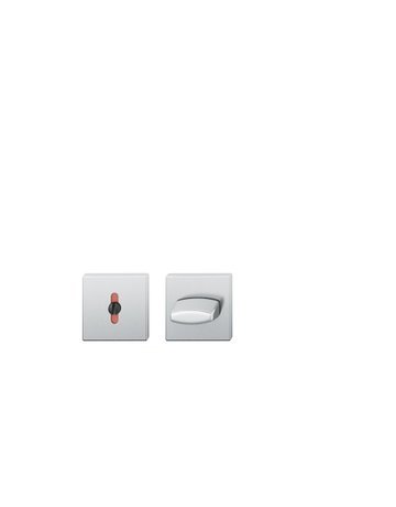 Schlüsselrosettenpaar ASL® 12 1704 eckig,WC/S, 7mm,TS 39-58,ER - FSB