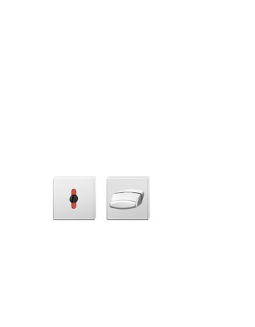 Schlüsselrosettenpaar ASL® 12 1704 eckig,WC/S (8),7mm,TS 39-58,ER poliert - FSB