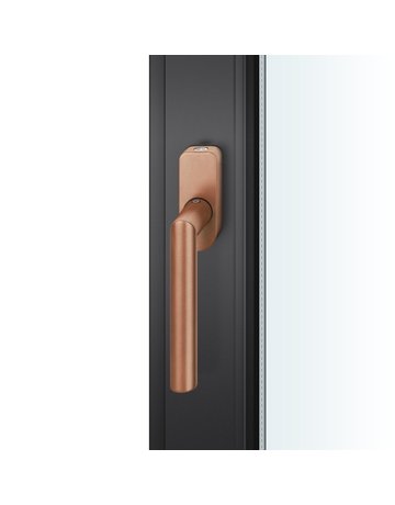 Fenstergriff 34 1076 abschliessbar ,ov.,7/30,gl.,h-bronze - FSB