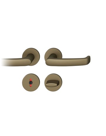 Drückergarnitur 12 1045 Rosette ,rd.,WC/SS,8,(8),C33,TS39-58 - FSB