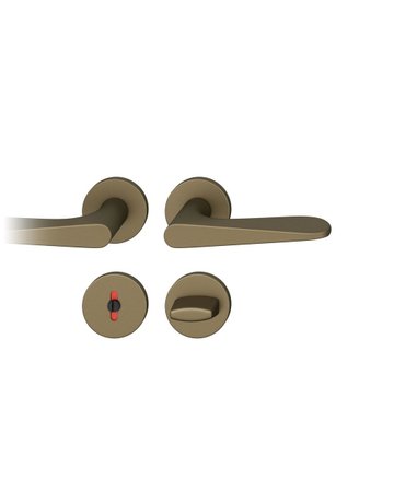 Drückergarnitur 12 1144 Rosette ,rd.,WC/SS,8(8),C33,TS39-58 - FSB
