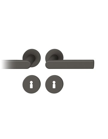 Drückergarnitur 12 1244 Rosette ,rd.,BB,8,C34,TS39-58 - FSB