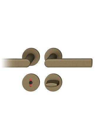 Drückergarnitur 12 1244 Rosette ,rd.,WC/SS,8(8),C33,TS39-58 - FSB