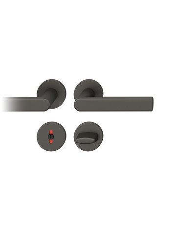 Drückergarnitur 12 1244 Rosette ,rd.,WC/SS,8(8),C34,TS39-58 - FSB