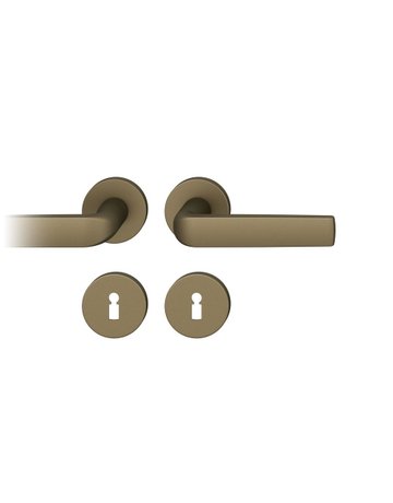 Drückergarnitur 12 1267 Rosette ,rd.,BB,8,C33,TS39-58 - FSB