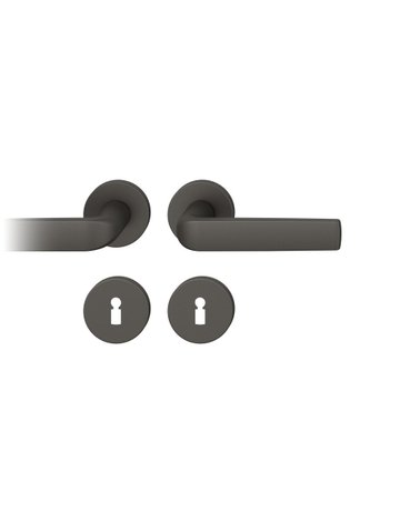 Drückergarnitur 12 1267 Rosette ,rd.,BB,8,C34,TS39-58 - FSB