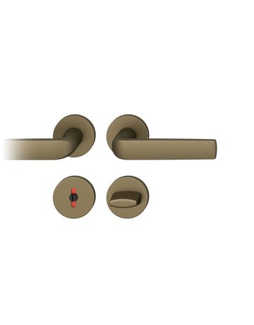 Drückergarnitur 12 1267 Rosette ,rd.,WC/SS,8(8),C33,TS39-58 - FSB