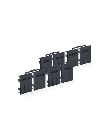 ZT-Stirnabdeckung, für Glasklemmplatte,B 30mm, 1-flg., ALU, Edelstahl opt. eloxiert - GEZE