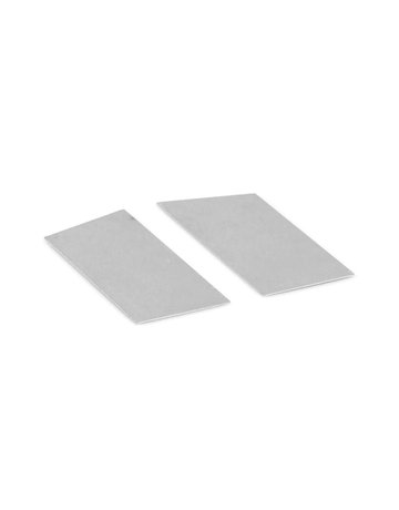 ZT-Stirnabdeckung,Set, 100, Aluminium, edelstahloptik eloxiert - GEZE