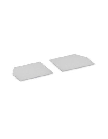 ZT-Stirnabdeckung,Set, 100, Aluminium, edelstahloptik eloxiert - GEZE