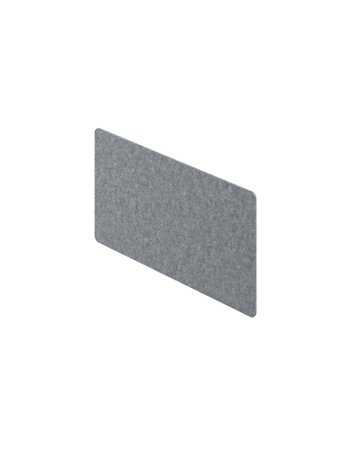 Tischgestell- Trennwand 9309841, Breite 750mm, Fleece grau - Hettich