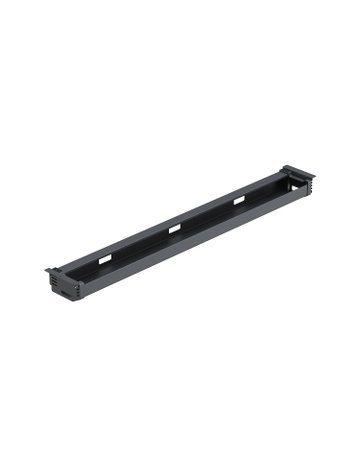 Möbel- Kabelwanne, Tiefe 152, Länge 1.264 9309801, schwarz - Hettich