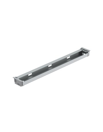 Möbel- Kabelwanne, Tiefe 152, Länge 1.264 9309800, silber - Hettich