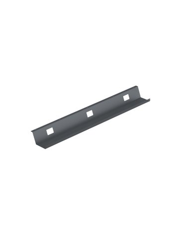 Möbel- Kabelwanne, Tiefe 85, Länge 1.100, Fixed 9309798, schwarz - Hettich
