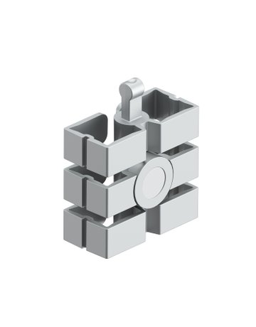 Magnethalter Slim 9309815 für Kabelführung, silber - Hettich