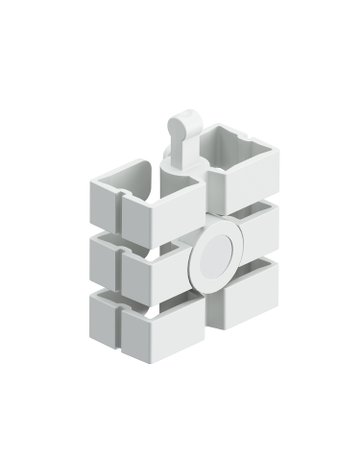 Magnethalter Slim 9309817 für Kabelführung, weiß - Hettich
