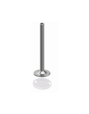 MB-Sockelverstellschraube,M8x80mm,verz. 9318260,St,m.Fußkappe,Kunststoff,transparent - Hettich