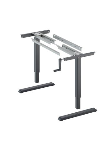 Möbel- Tischgestell, 600x 1.600mm, Hub 480mm, Steelforce Pro 310 HC Slim, 9309795 schwarz - Hettich