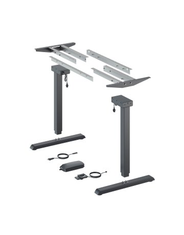 Möbel- Elektro-Tischgestell, 1.100x 1.800mm, Hub 490mm, Steelforce Pro 300 Slim, 9309793 - Hettich