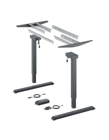 Möbel- Elektro-Tischgestell, 1.100x 1.800mm, Hub 490mm, Steelforce Pro 300, 9309791 - Hettich