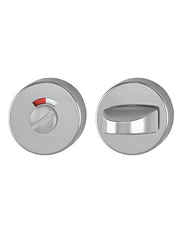 Schlüsselrosettenpaar 42KVS rund,WC/SS, 9mm,TS 37-42,F9 - HOPPE