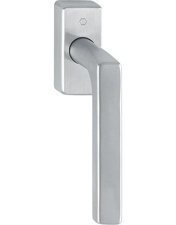 Drehkipp-Fenstergriff, Dallas E0643/US944, mit eckiger Rosette, Vierkant 7x 20-30, edelstahl matt - HOPPE